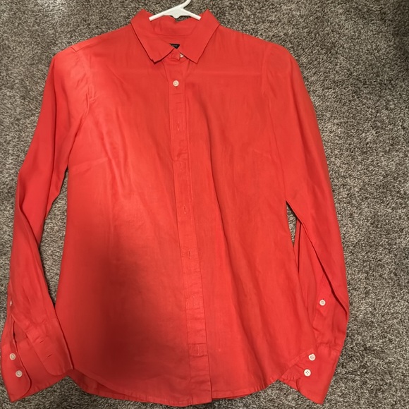 J Crew 100% linen Button Down Size 0 - Picture 5 of 6